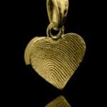 Herz Fingerprint in Gelbgold